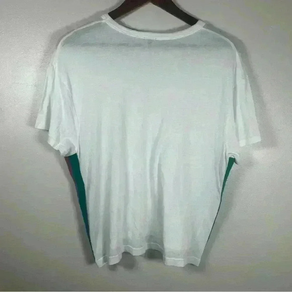 Monrow Striped White Tee - Picture 4 of 6